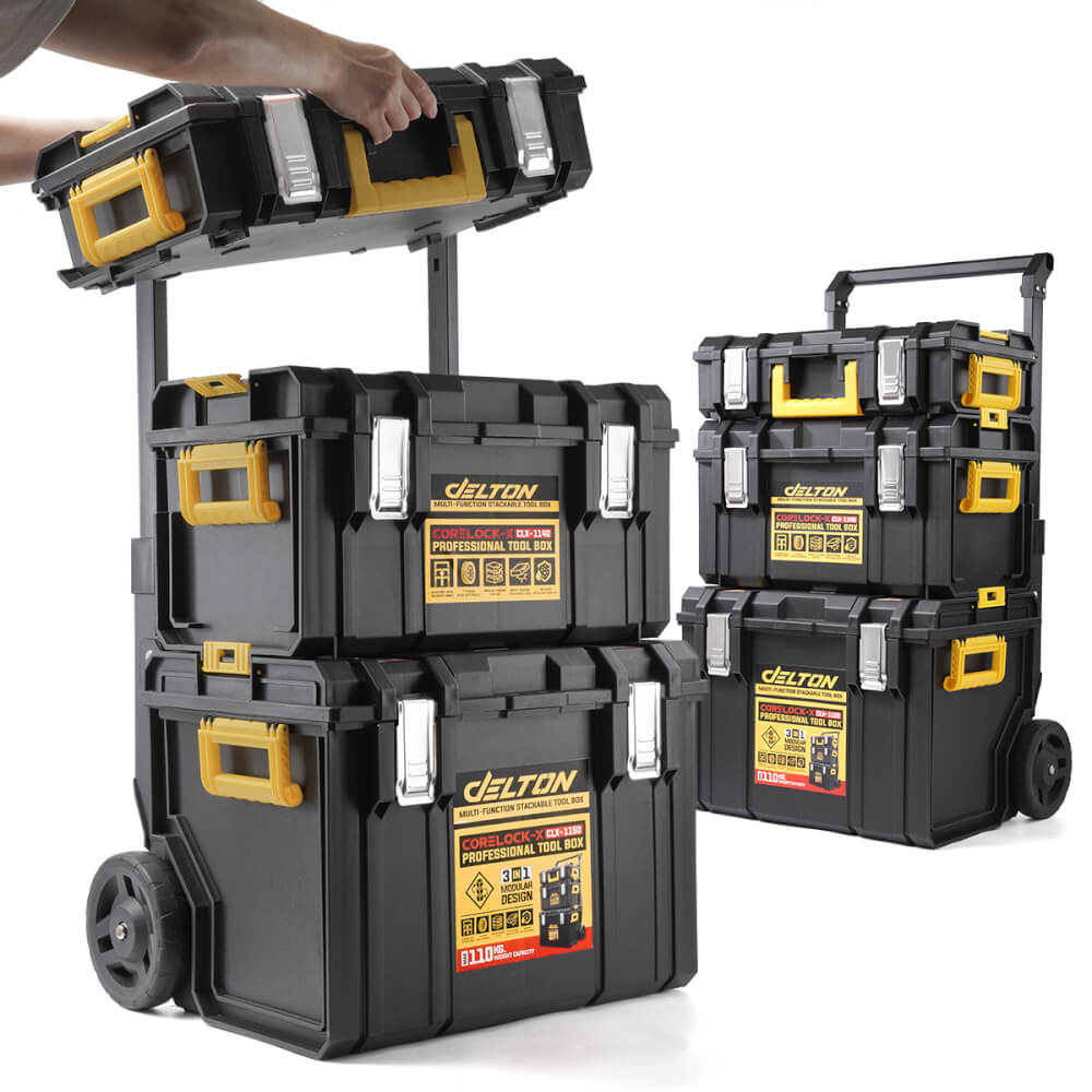 ชุดกล่องเครื่องมือล้อลาก DELTON รุ่น CORELOCK-X (3 กล่อง)